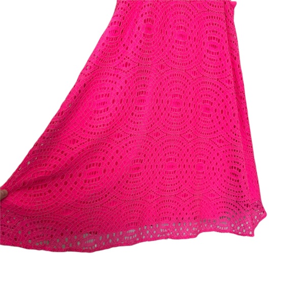 SOLD Lilly Pulitzer Hot Pink Quinn Halter Swing Dress Size Small - Picture 7 of 10
